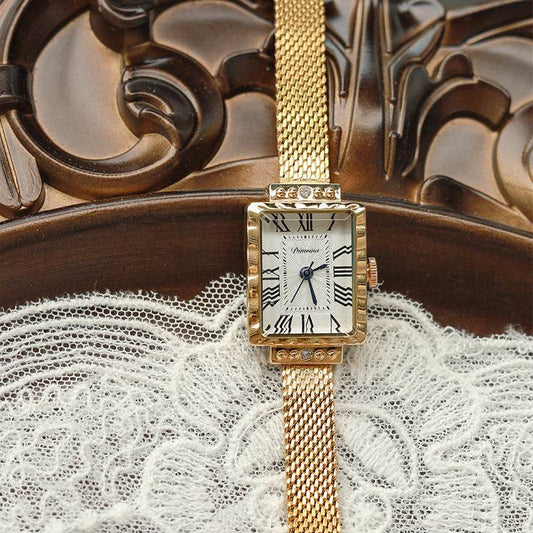 Women's Mid-Ancient Milan Watch - Elegant Rectangular, Waterproof Design - Buy Center