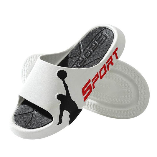 Men's Summer Basketball Slippers - Thick-Soled & Wear-Resistant Comfort - Buy Center