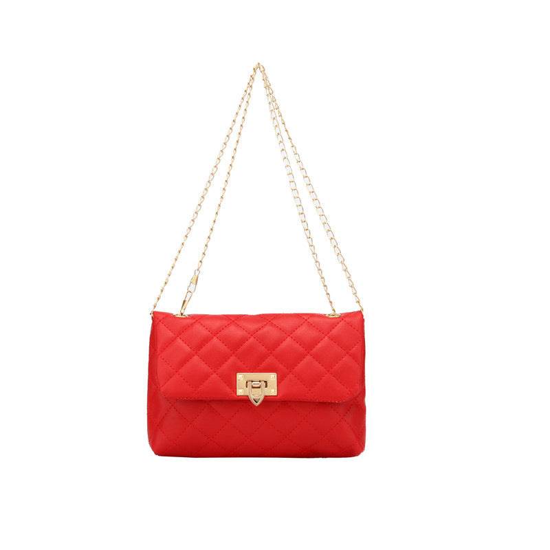 All-Match Diamond Chain Shoulder Bag - Stylish Crossbody for Modern Women - Buy Center