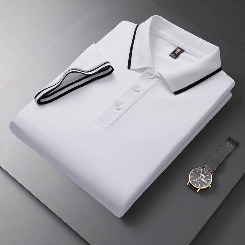 Men's Solid Polo Shirt - Short Sleeve Cotton T-Shirt in Vibrant Colors - Buy Center