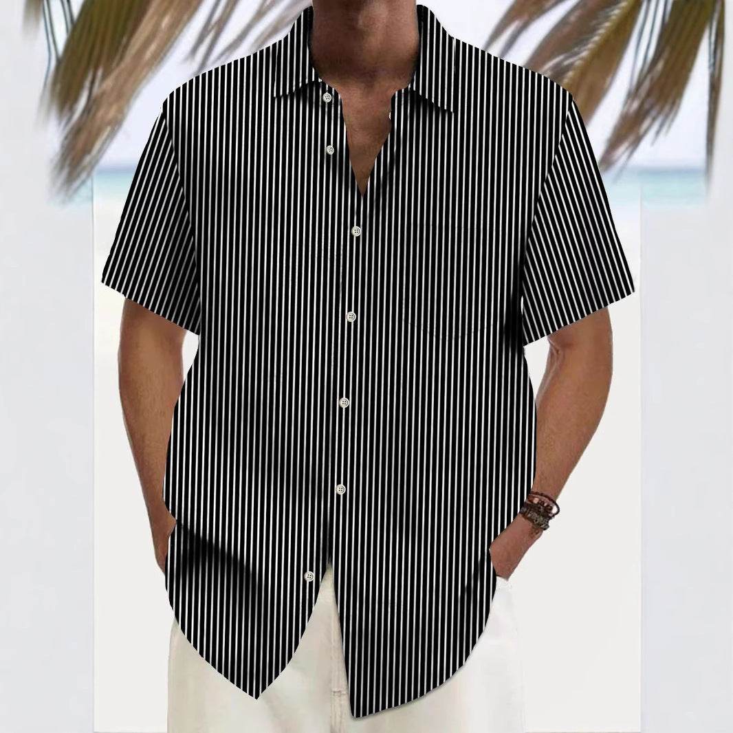 Men's Summer Cardigan - Loose Fit Short Sleeve Casual Style 2025 - Buy Center