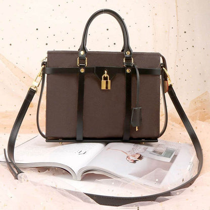 Buycenter Leather Shell Crossbody Tote - Stylish Shoulder Bag - Buy Center