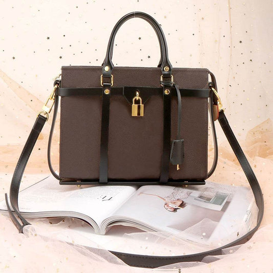 Buycenter Leather Shell Crossbody Tote - Stylish Shoulder Bag - Buy Center