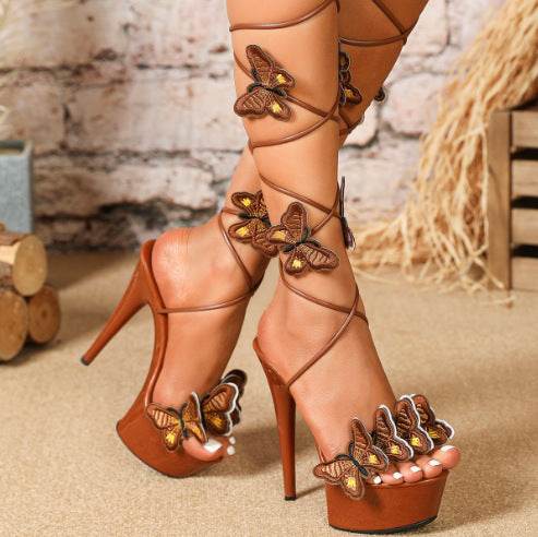 Buycenter High Heel Sandals - Sexy Patent Leather Footwear in Various Colors - Buy Center