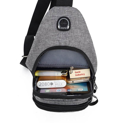 Casual Youth Messenger Bag - Durable Oxford Cloth, Trendy Korean Style - Buy Center