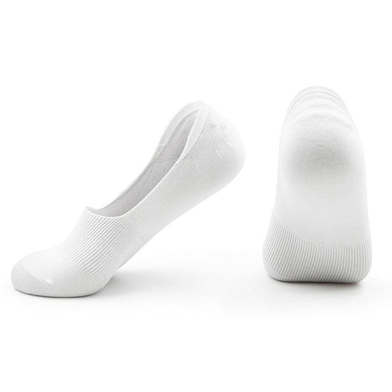 Women's Cotton Invisible Boat Socks - 5 Pairs Non-Slip Summer Style - Buy Center