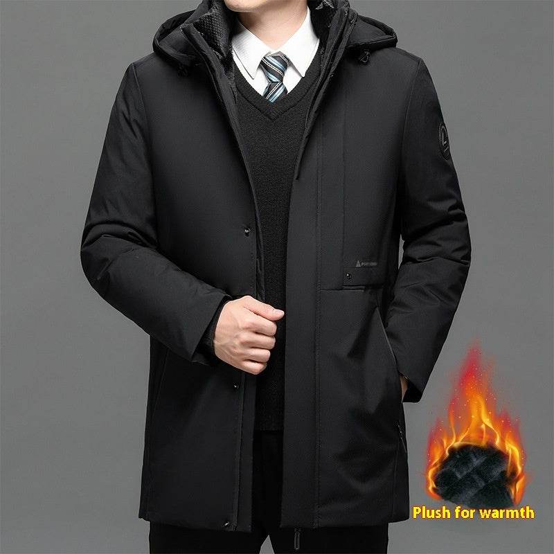 Men's Thickened Plus Size Jacket - Warm Cotton Coat for Stylish Winter 2025 - Buy Center