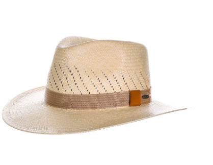 Striped Bow Flat-Brimmed Jazz Straw Top Hat - Adjustable & Stylish Sun Protection - Buy Center