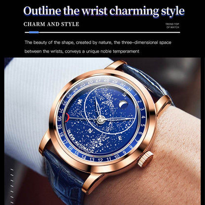 Buycenter Starry Sky Luminous Men's Watch - Full-Automatic Mechanical Timepiece - Buy Center