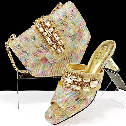 Women's Camouflage High Heel Slippers & Bag Set - Stylish & Casual 2025 - Buy Center