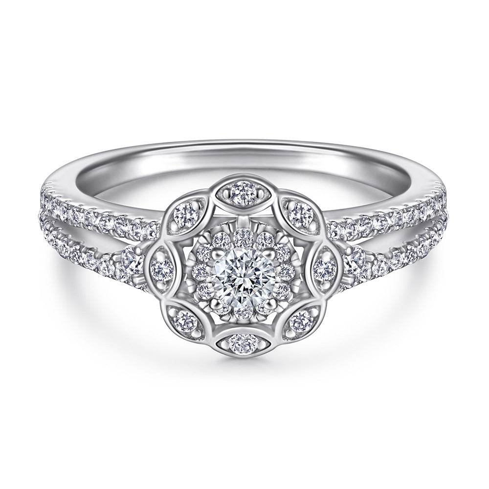 S925 Sterling Silver Women's Ring Set - Elegant Exaggerated Design for 2025 - Buy Center