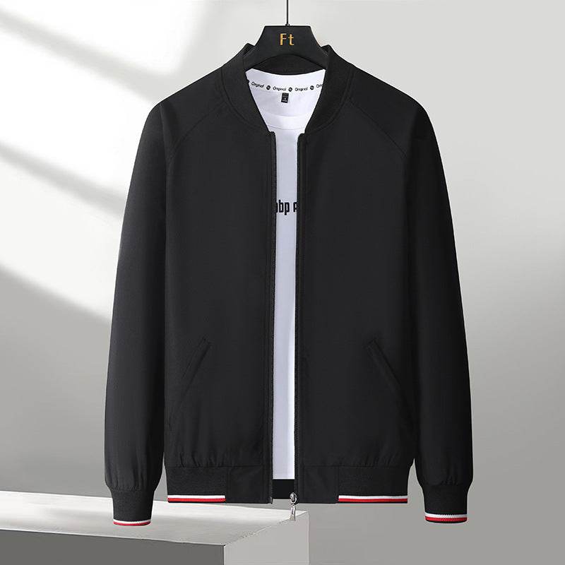 Buycenter Men's Casual Business Baseball Uniform - Trendy One-Piece Trench Coat - Buy Center