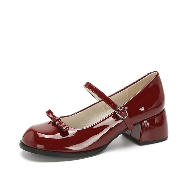 Buycenter French Mary Jane Pumps - Stylish Chunky Heel Shoes for Women - Buy Center