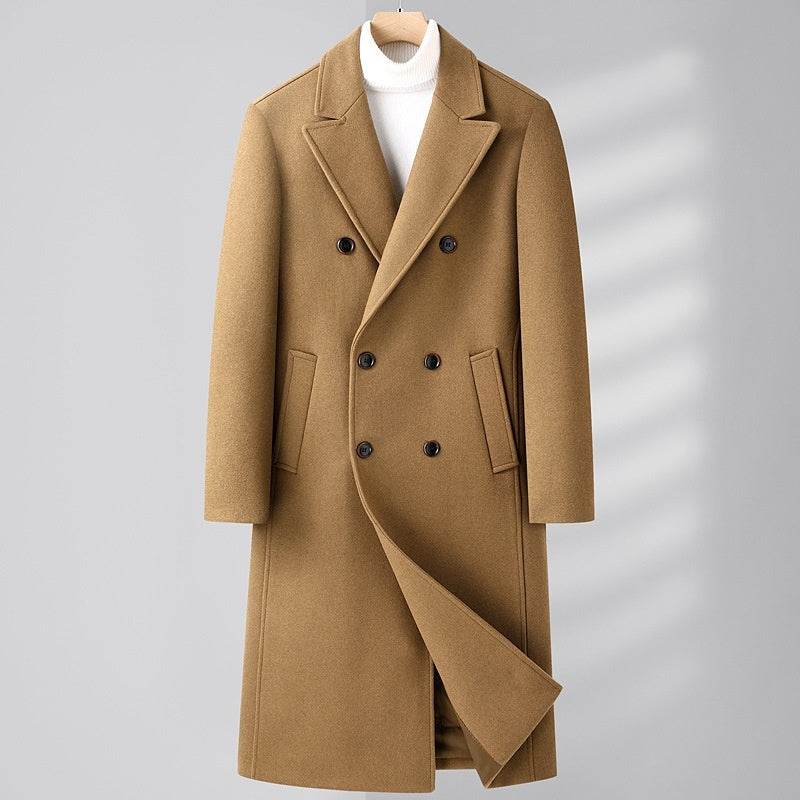 Elegant Double Breasted Wool Coat - Warm Stylish Winter Fashion 2025 - Buy Center