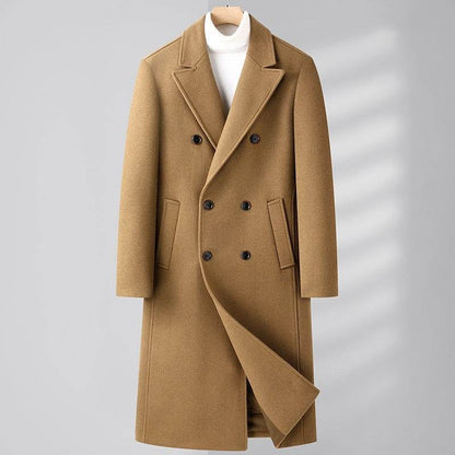 Elegant Double Breasted Wool Coat - Warm Stylish Winter Fashion 2025 - Buy Center