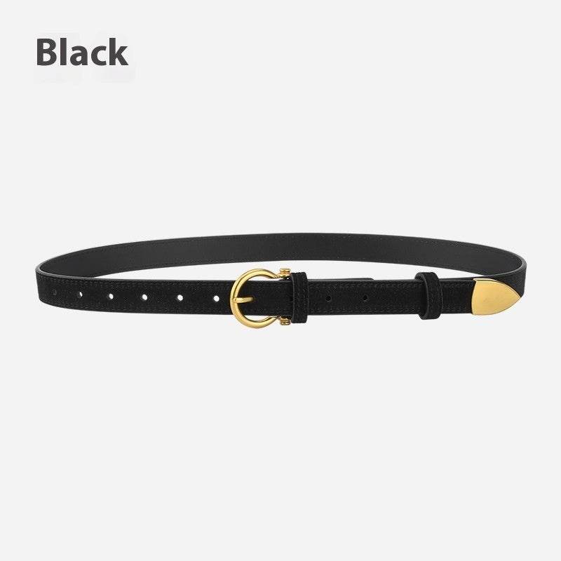 Stylish Girls' Retro Leather Belt - Trendy Fashion Accessory 2025 - Buy Center