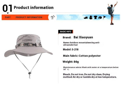Men's Cotton Outdoor Sunshade Bomber Hat - Waterproof & Windproof Style - Buy Center