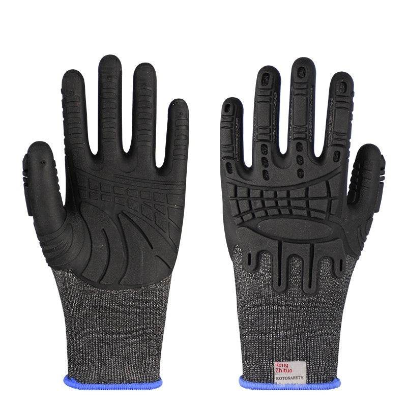 TPE Impregnated Rubber Gloves - Soft, Breathable, Non-Slip Grip Design - Buy Center