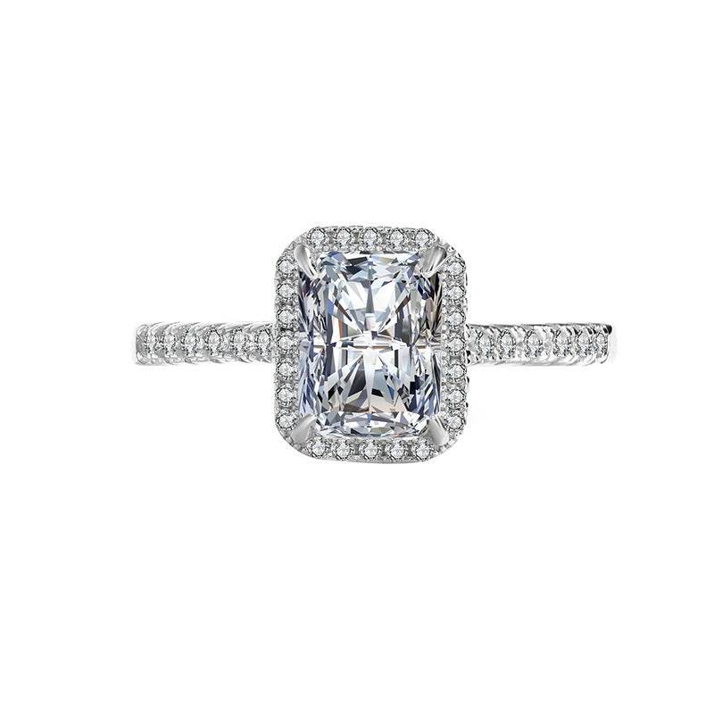 Women's Sterling Silver Moissanite Ring - Elegant Fairy Design for 2025 - Buy Center