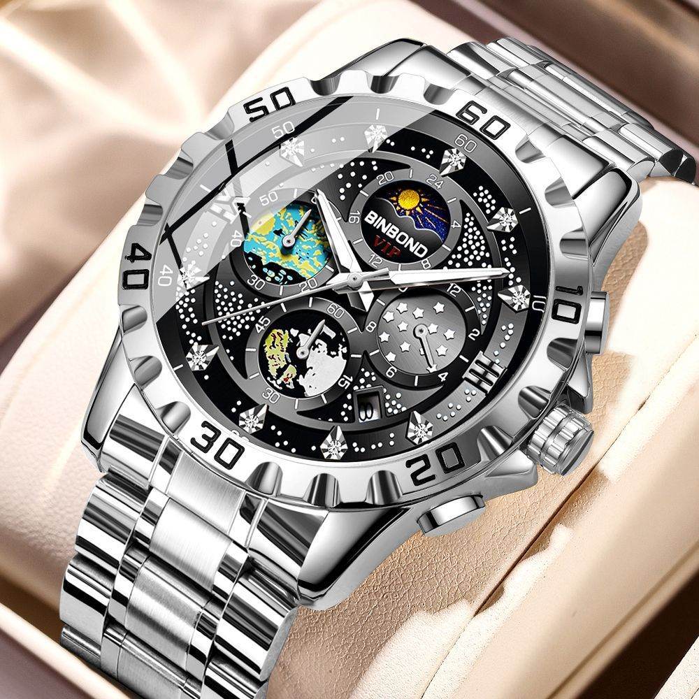 Stylish Quartz Business Watch - Sleek 11mm Thin, Waterproof Design - Buy Center