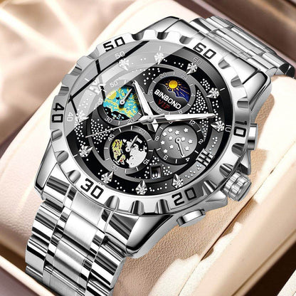 Stylish Quartz Business Watch - Sleek 11mm Thin, Waterproof Design - Buy Center