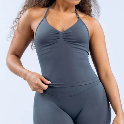 Buycenter High Elastic Nylon Sports Vest Top - Sleeveless & Moisture-Wicking - Buy Center