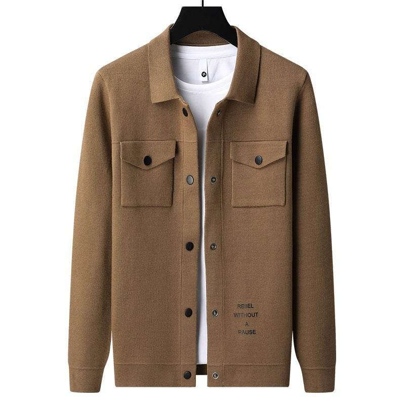 Men's Plus Size Chenille Cardigan Sweater - Stylish Bat Sleeve Coat - Buy Center