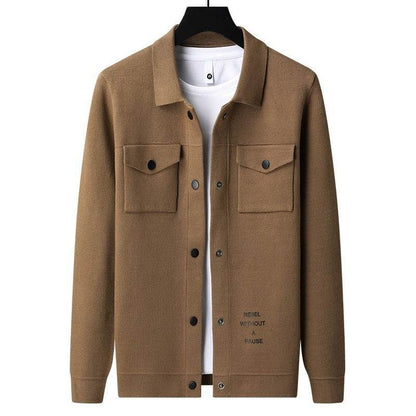 Men's Plus Size Chenille Cardigan Sweater - Stylish Bat Sleeve Coat - Buy Center