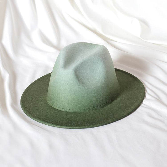 Buycenter Gradient Color Flat Brim Jazz Top Hat - Stylish Conical Design - Buy Center