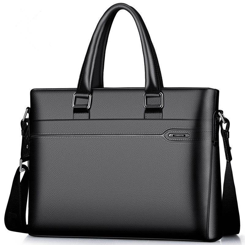 Premium Cowhide Leather Briefcase - Stylish Handbag for Commuters 2025 - Buy Center