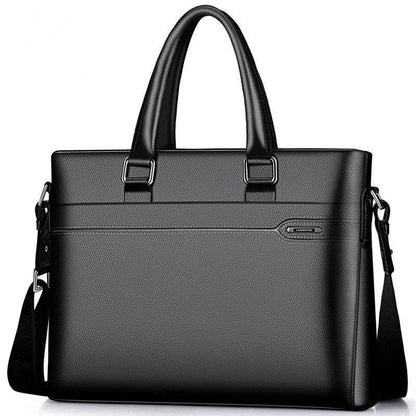 Premium Cowhide Leather Briefcase - Stylish Handbag for Commuters 2025 - Buy Center