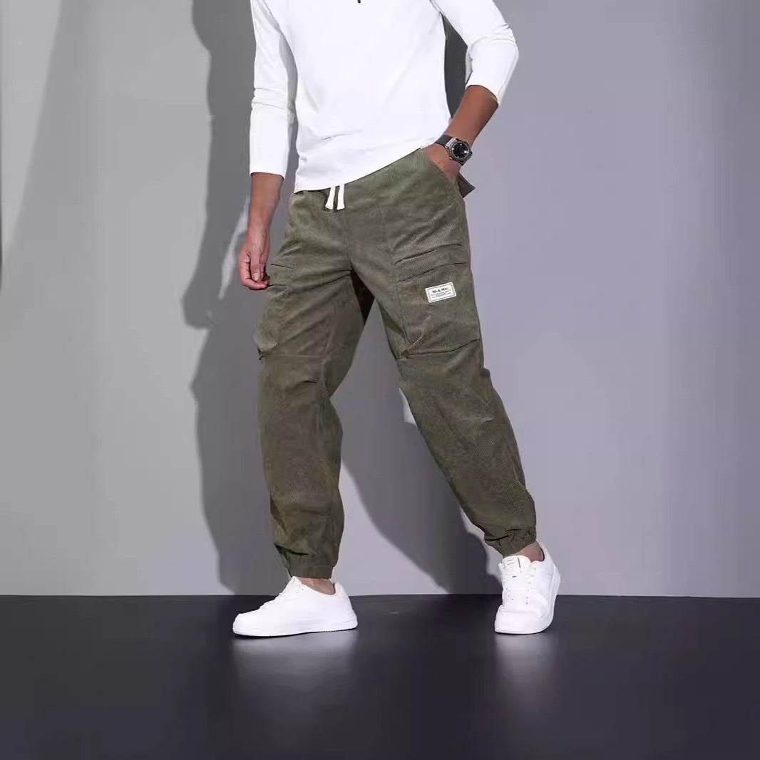 Men’s Corduroy Overalls - Casual Multi-Pocket Cargo Pants for 2025 - Buy Center
