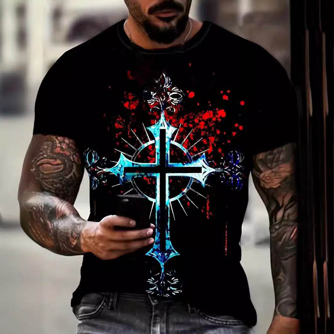 Men's Casual Floral Print T-Shirt - Trendy Style for 2025 - Buy Center