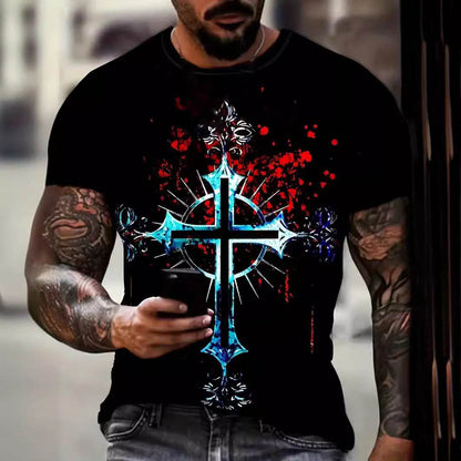 Men's Casual Floral Print T-Shirt - Trendy Style for 2025 - Buy Center