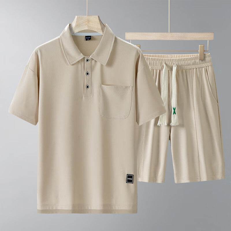 Men's Sports Suit - Short-Sleeved T-Shirt & Shorts Set for Active Lifestyle - Buy Center