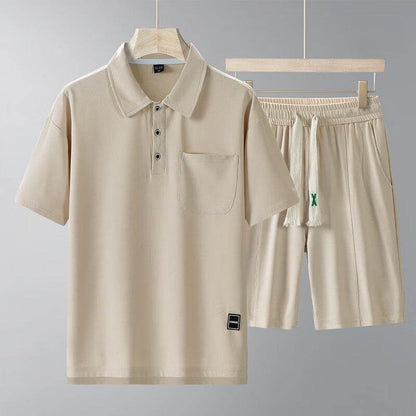Men's Sports Suit - Short-Sleeved T-Shirt & Shorts Set for Active Lifestyle - Buy Center
