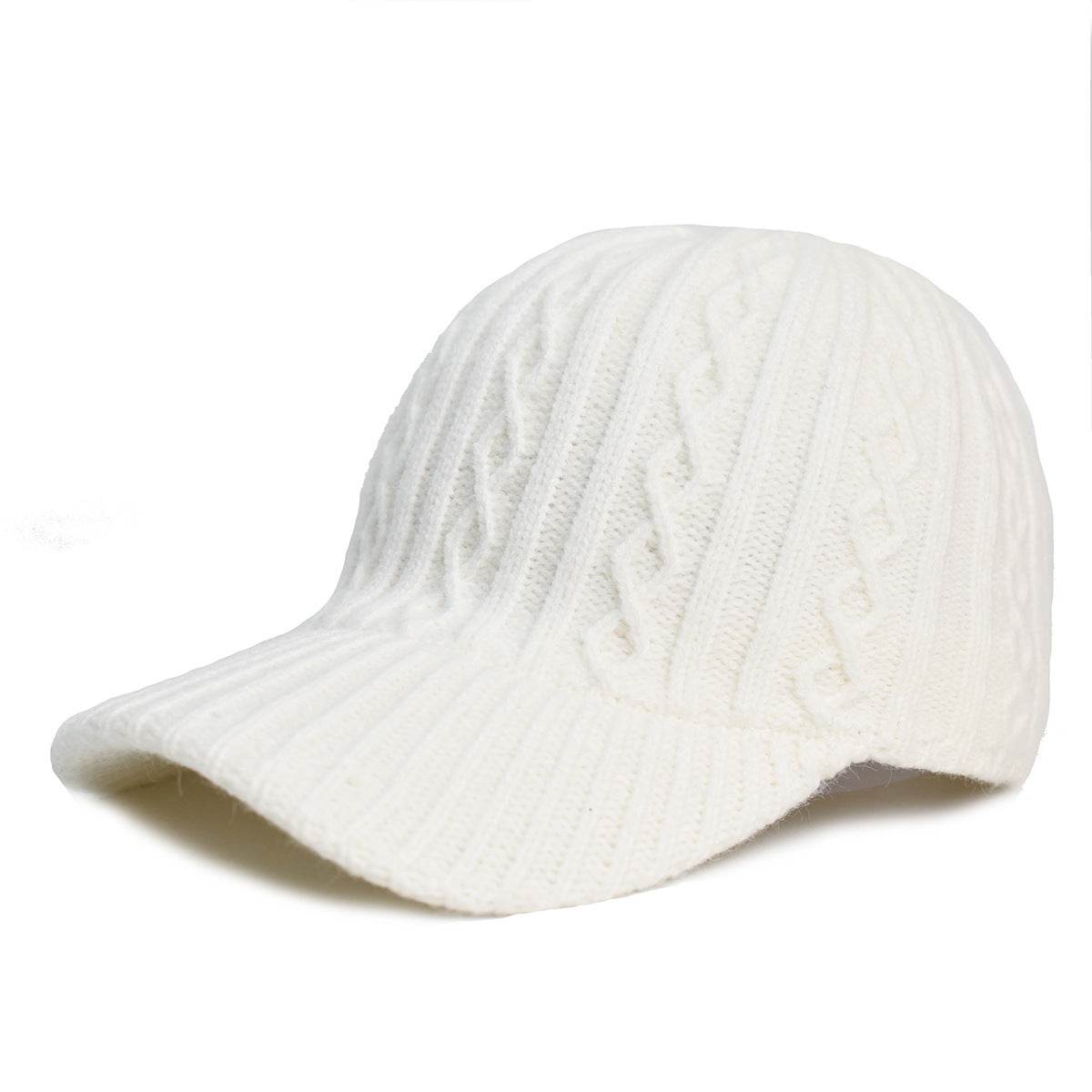 Stylish Knitting Wool Baseball Cap - Warm, Breathable Winter Accessory - Buy Center