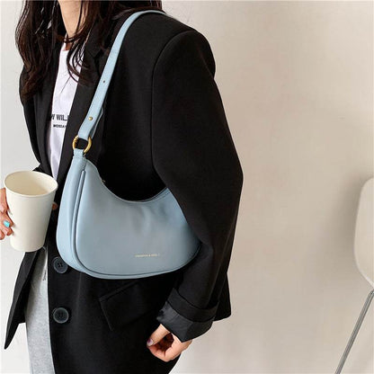 Buycenter Korean Style Messenger Bag - Trendy Crescent Design, Soft Handle - Buy Center