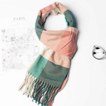 Stylish Men's Plaid Scarf - Premium Imitation Cashmere, 2025 Trendy Design - Buy Center