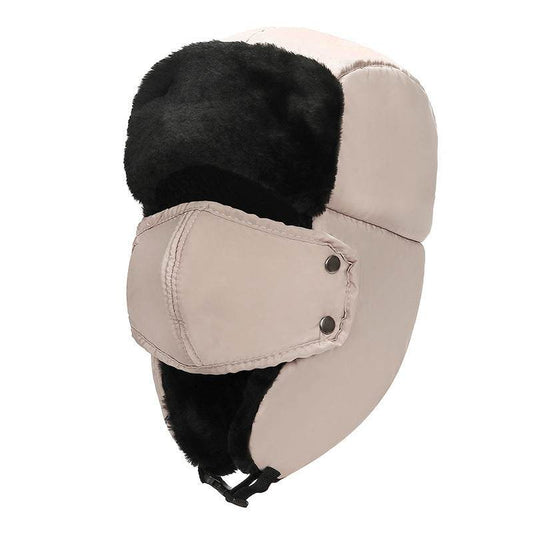 Cold-Proof Plus Velvet Lei Feng Hat - Stylish Bomber Hat for Winter Warmth - Buy Center