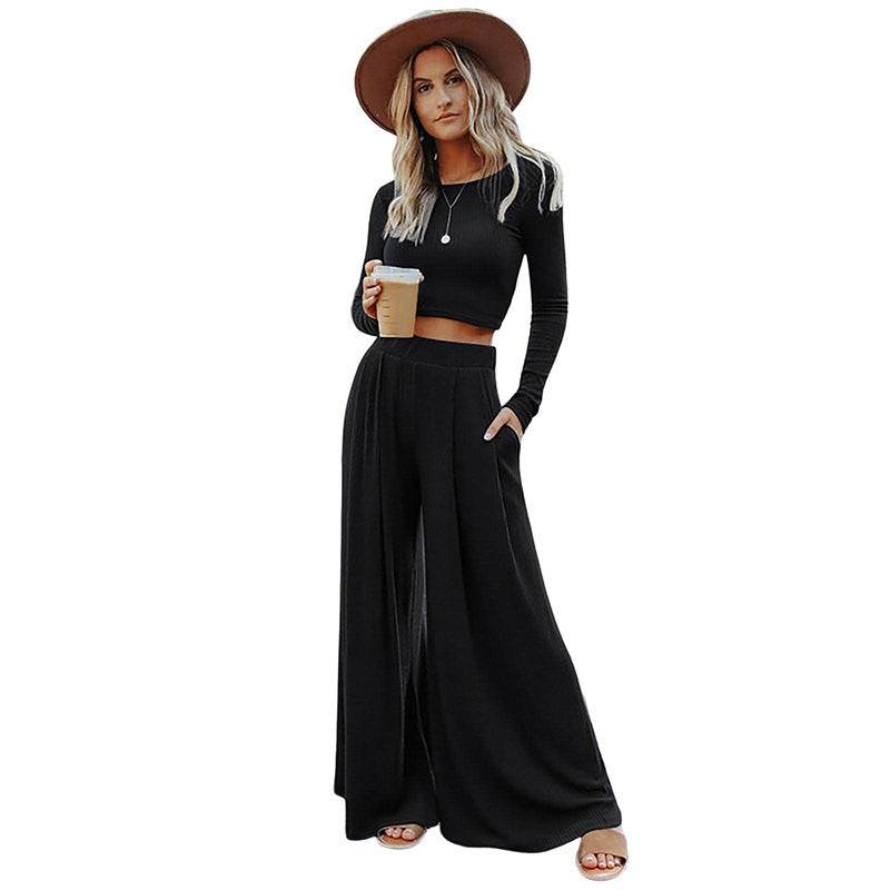Buycenter Shiying Women's Casual Trousers Suit - Solid Colors, Japanese Style - Buy Center