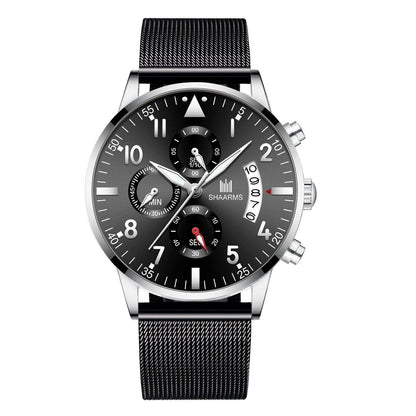 Concept Men's Mesh Strap Quartz Watch - Stylish Calendar Design 2025 - Buy Center
