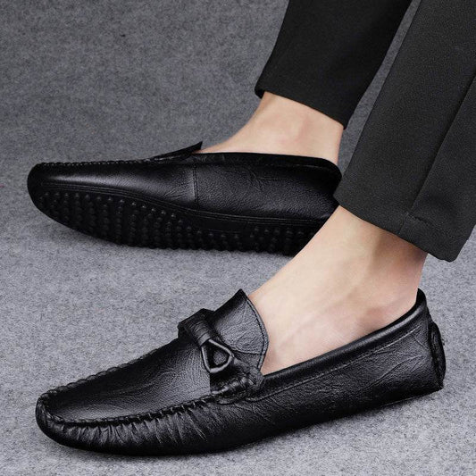 British One-Pedal Men's Casual Shoes - Premium Leather & Durable Comfort - Buy Center