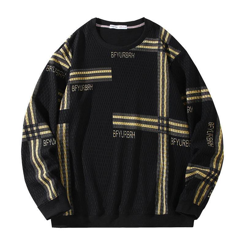 Men's Striped Fleece-Lined Sweater - Cozy Fit for Winter Style 2025 - Buy Center