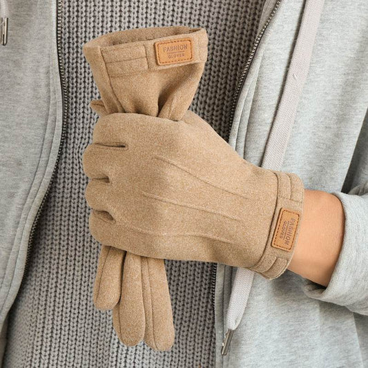 Men's Winter Gloves - Fleece-Lined, Touch Screen, Windproof Dralon Style - Buy Center
