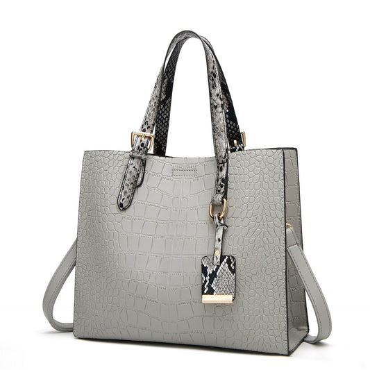 Versatile Korean Handbag - Retro PU Tote Bag with Zipper Closure - Buy Center