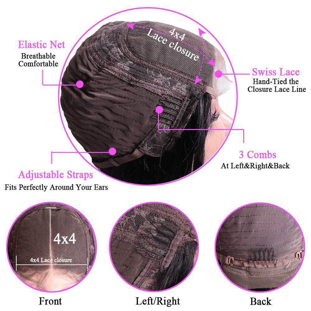 Natural Black Real Hair Lace Wig - Soft, Medium Length, Versatile Styles - Buy Center
