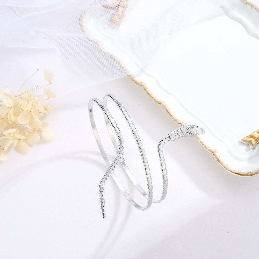 Buycenter Double-layer Snake Armband Bracelet - Trendy Body Jewelry - Buy Center