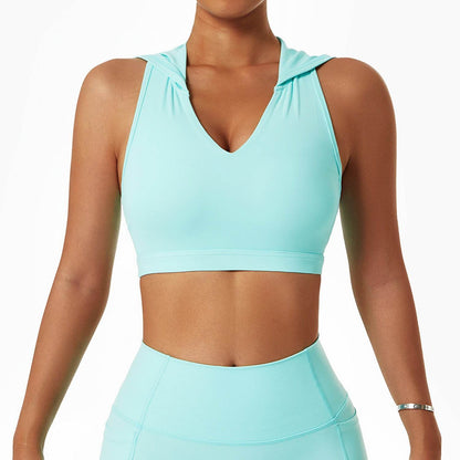 Buycenter Lulu Nude Yoga Bra Set - Shockproof Sports Bra & Leggings - Buy Center