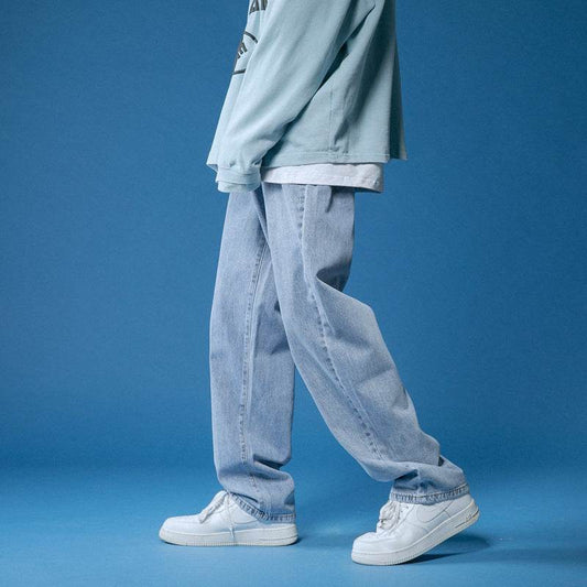 Men's Loose Straight Leg Jeans - Comfortable Denim for Every Occasion - Buy Center